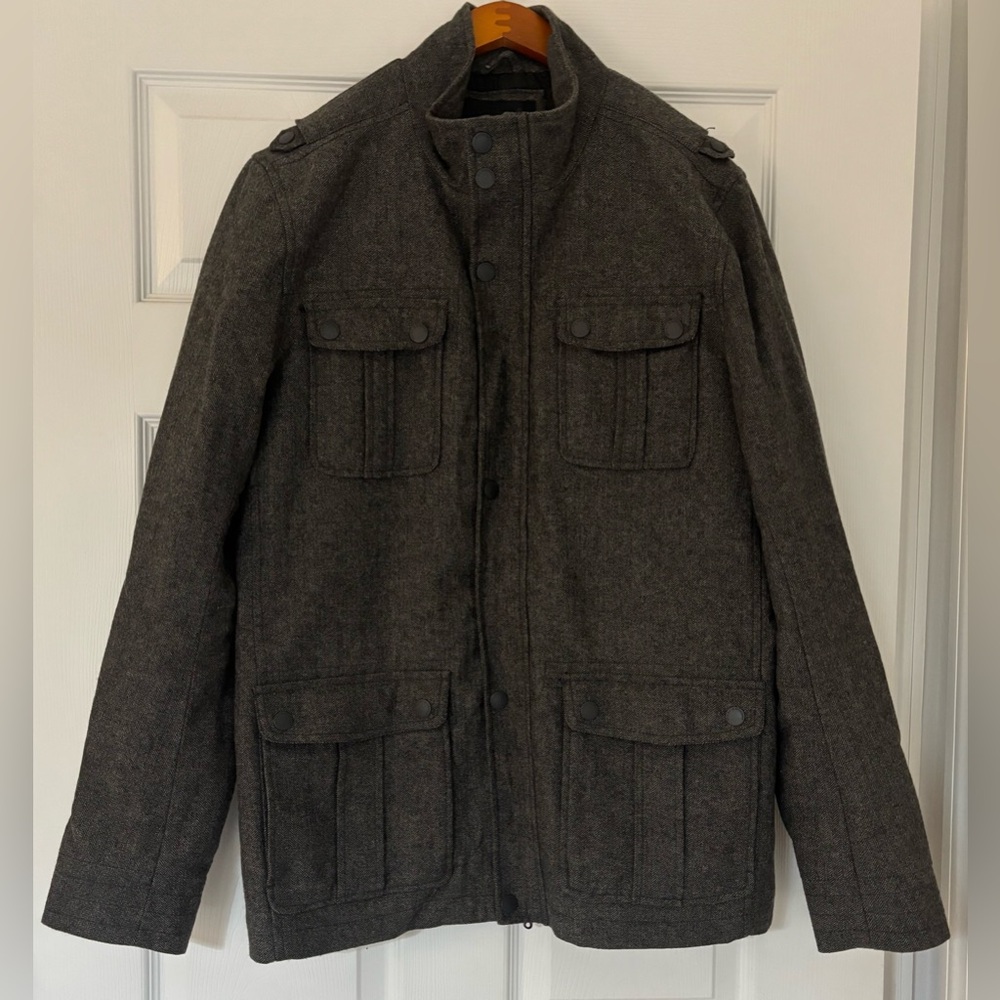 Marc Anthony Charcoal Military Jacket